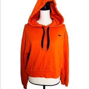 Vans cropped hoddie orange Sz M